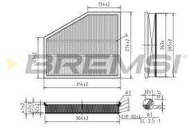 BREMSI FA1228 - FILTRI ARIA - AIR FILTER