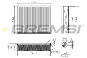 BREMSI FA1230 - FILTRI ARIA - AIR FILTER