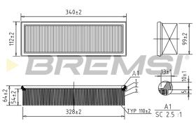BREMSI FA1234 - FILTRI ARIA - AIR FILTER