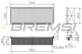 BREMSI FA1236 - FILTRI ARIA - AIR FILTER