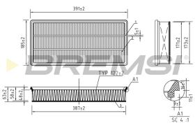 BREMSI FA1240 - FILTRI ARIA - AIR FILTER