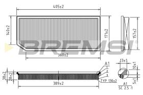 BREMSI FA1242 - FILTRI ARIA - AIR FILTER