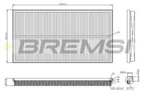 BREMSI FA1244 - FILTRI ARIA - AIR FILTER