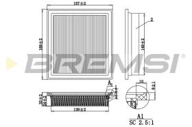 BREMSI FA1247 - FILTRI ARIA - AIR FILTER