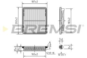 BREMSI FA1257 - FILTRI ARIA - AIR FILTER