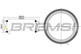 BREMSI FA1259 - FILTRI ARIA - AIR FILTER