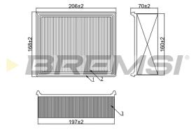 BREMSI FA1262 - FILTRI ARIA - AIR FILTER