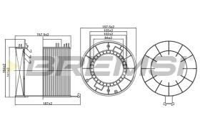 BREMSI FA1268 - FILTRI ARIA - AIR FILTER