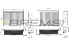 BREMSI FA1270 - FILTRI ARIA - AIR FILTER