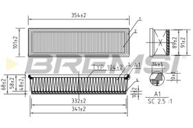 BREMSI FA1277 - FILTRI ARIA - AIR FILTER