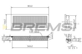 BREMSI FA1346 - FILTRI ARIA - AIR FILTER