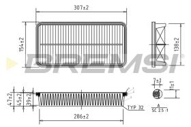 BREMSI FA1351 - FILTRI ARIA - AIR FILTER