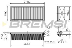 BREMSI FA1353 - FILTRI ARIA - AIR FILTER