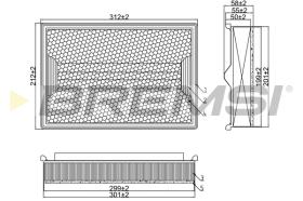 BREMSI FA1358 - FILTRI ARIA - AIR FILTER