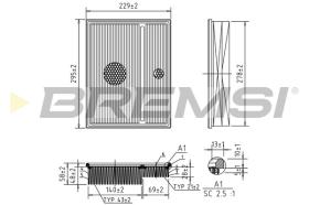 BREMSI FA1368 - FILTRI ARIA - AIR FILTER