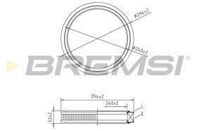 BREMSI FA1372 - FILTRI ARIA - AIR FILTER