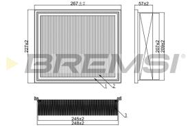 BREMSI FA1378 - FILTRI ARIA - AIR FILTER