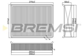 BREMSI FA1380 - FILTRI ARIA - AIR FILTER