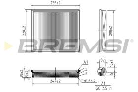 BREMSI FA1385 - FILTRI ARIA - AIR FILTER