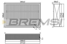 BREMSI FA1391 - FILTRI ARIA - AIR FILTER