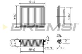 BREMSI FA1392 - FILTRI ARIA - AIR FILTER