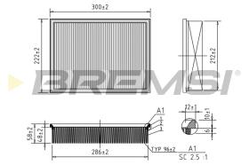 BREMSI FA1394 - FILTRI ARIA - AIR FILTER
