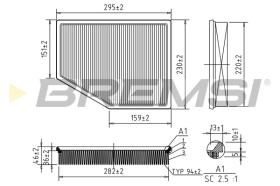 BREMSI FA1570 - FILTRI ARIA - AIR FILTER