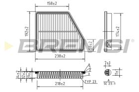 BREMSI FA1572 - FILTRI ARIA - AIR FILTER