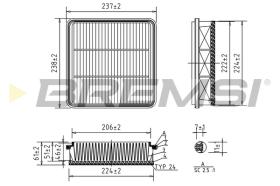 BREMSI FA1575 - FILTRI ARIA - AIR FILTER