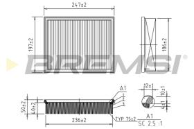BREMSI FA1577 - FILTRI ARIA - AIR FILTER