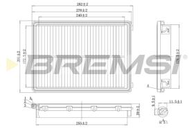 BREMSI FA1589 - FILTRI ARIA - AIR FILTER