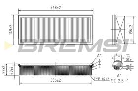 BREMSI FA1600 - FILTRI ARIA - AIR FILTER