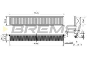 BREMSI FA1603 - FILTRI ARIA - AIR FILTER