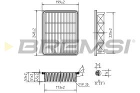 BREMSI FA1604 - FILTRI ARIA - AIR FILTER