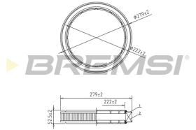 BREMSI FA1610 - FILTRI ARIA - AIR FILTER
