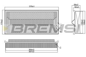 BREMSI FA1611 - FILTRI ARIA - AIR FILTER