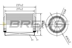 BREMSI FA1612 - FILTRI ARIA - AIR FILTER
