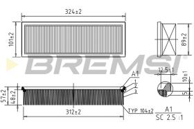 BREMSI FA1616 - FILTRI ARIA - AIR FILTER