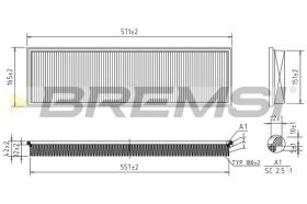 BREMSI FA1617 - FILTRI ARIA - AIR FILTER