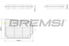 BREMSI FA1620 - FILTRI ARIA - AIR FILTER