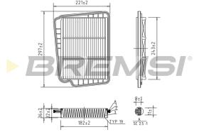 BREMSI FA1621 - FILTRI ARIA - AIR FILTER