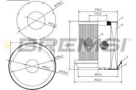 BREMSI FA1623 - FILTRI ARIA - AIR FILTER