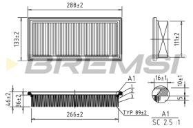 BREMSI FA1630 - FILTRI ARIA - AIR FILTER