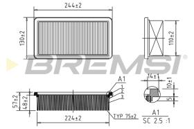 BREMSI FA1635 - FILTRI ARIA - AIR FILTER