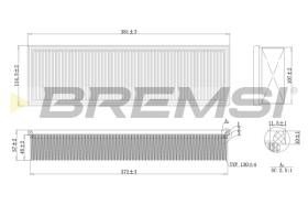 BREMSI FA1636 - FILTRI ARIA - AIR FILTER