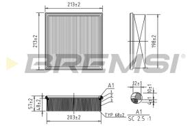 BREMSI FA1641 - FILTRI ARIA - AIR FILTER