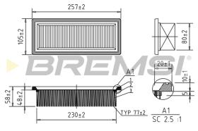 BREMSI FA1644 - FILTRI ARIA - AIR FILTER