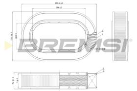BREMSI FA1648 - FILTRI ARIA - AIR FILTER