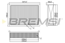 BREMSI FA1650 - FILTRI ARIA - AIR FILTER