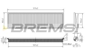 BREMSI FA1653 - FILTRI ARIA - AIR FILTER